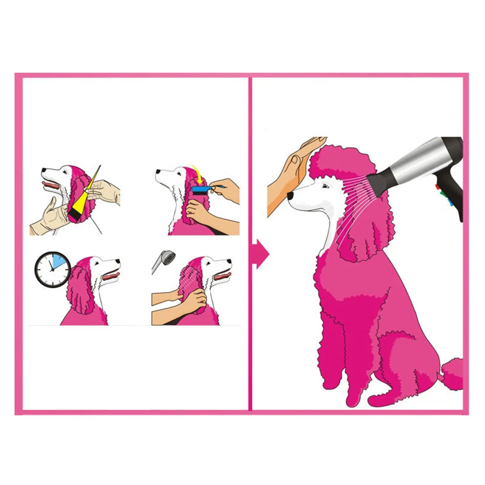 Semi Permanent Dog Hair Dye Paste Bright Color Pet Grooming Pigment Agent for Cats and Horses for Puppy Beauty Tools