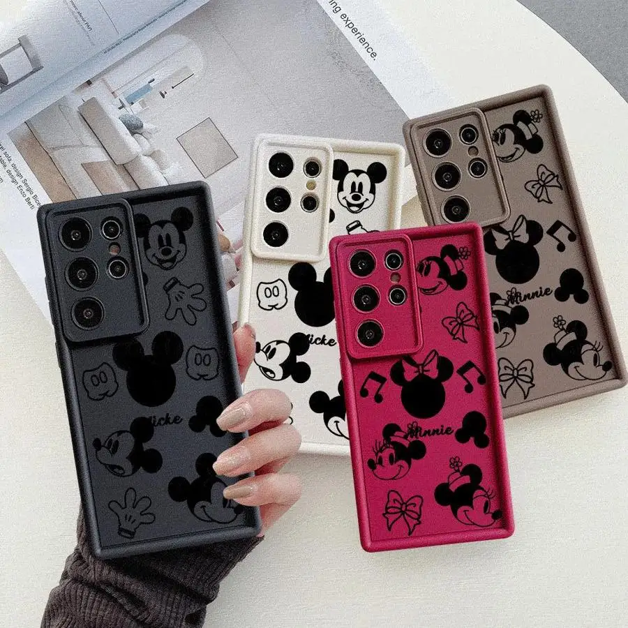 Disney Mickey Minnie Mouse Phone Case for Vivo Y36 4G Y50 Y67 Y02 Y17 Y19 Y21 Y22 Y30 Y51 Y03 Y15S Y20i Y21A Y22S Silicone Cover