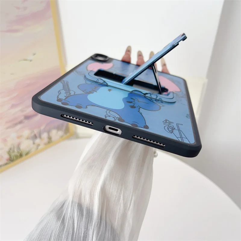 

Для iPad 9 8 7-го поколения Air 4 5 6 10,9 Mini 6 Pro 11 A16 Чехол с мультяшным стежком-подставкой Мягкий защитный чехол для планшета