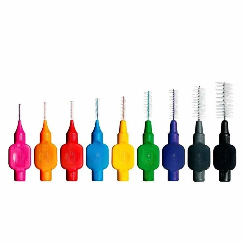 

Interdental Brushes 8pcs Pack | Genuine Dental Brush Between Teeth Various Sizes for Plaque Removal & Oral Hygiene