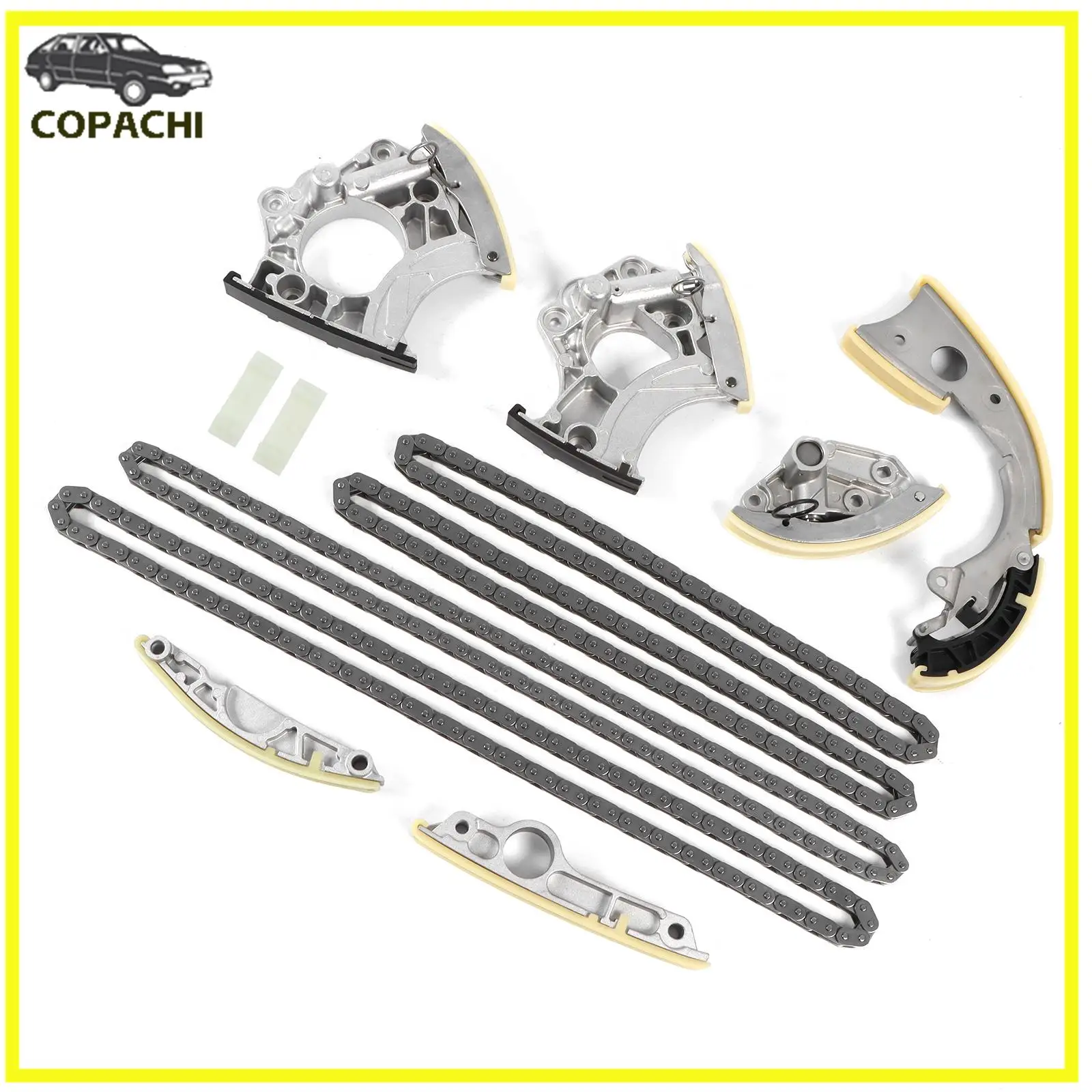 

Комплект цепи ГРМ 06E109217Q 06E109218T для Audi A4 A5 A6 Q5 3.0 3.2 CAL CAK CCB, запчасти для двигателя автомобиля