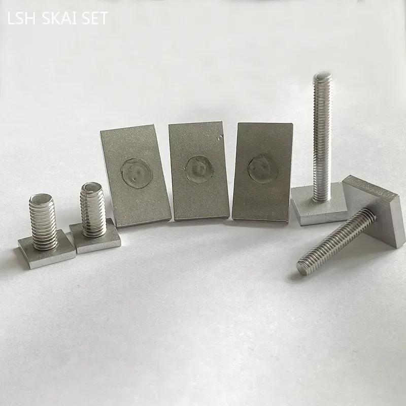 10pcs Stainless Steel Screw Chute Rail Track T-Shape Bolt Rectangle Hammer Head Bolt M6 M8 Hardware Fastener Tool Supplies