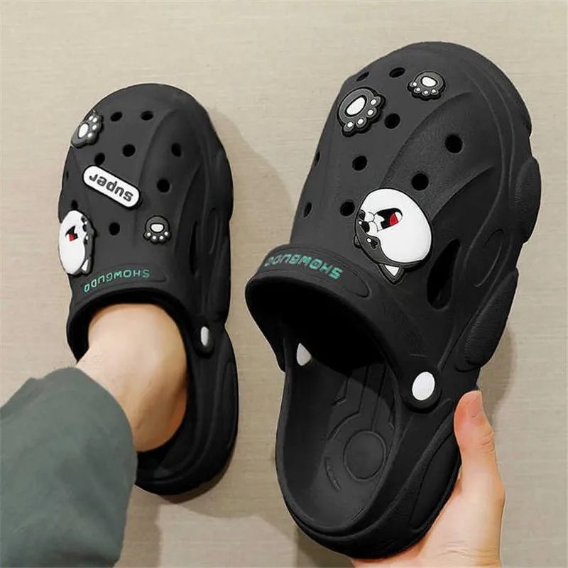 Hole Garden Shoes Male Women Sandals 2022 summer slippers Fashion Versatile Couples 5cm Thick Sole Non-slip Ins Men\'s Sandals