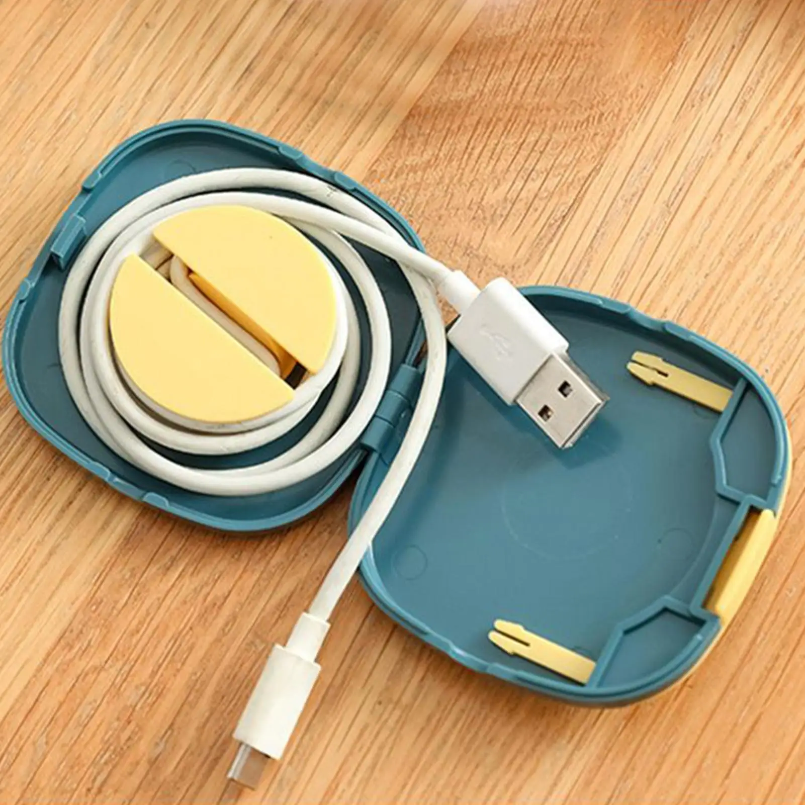 

Органайзер для кабелей, вращающийся держатель для проводов, пластиковый портативный кейс для хранения кабелей, держатель для телефона, органайзер для проводов мыши и наушников