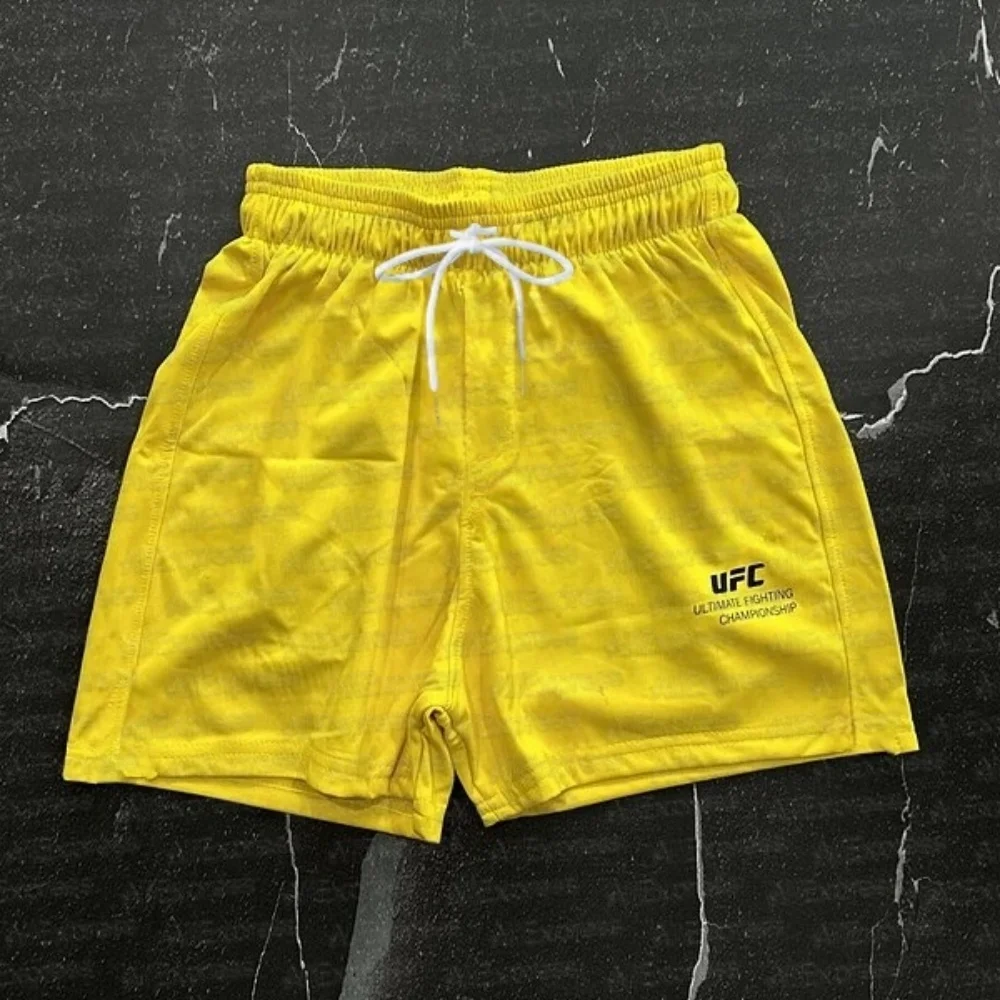 

2025 UFC New Summer Men's Quick Dry Shorts Fitness Breathable Sports Comfortable Sweat-Absorbing Shorts Fighting Boxing Shorts