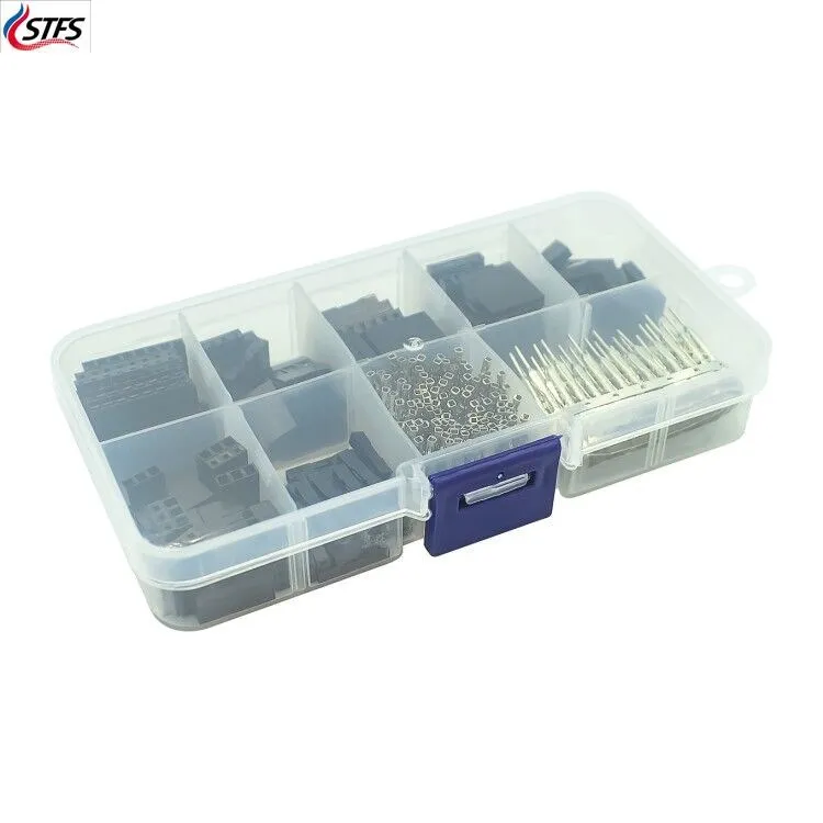 310pcs Dupont Connector 2.54mm, Dupont Cable Jumper Wire Pin Header Housing Kit, Male Crimp Pins+Female Pin Terminal Connector