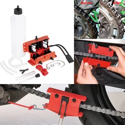 Chain Cleaner Bicycle/Motorbike/Motorcycle Machine Kit Chain Cleaning Tools Lube Lubricating Device Washer Brush Accessories