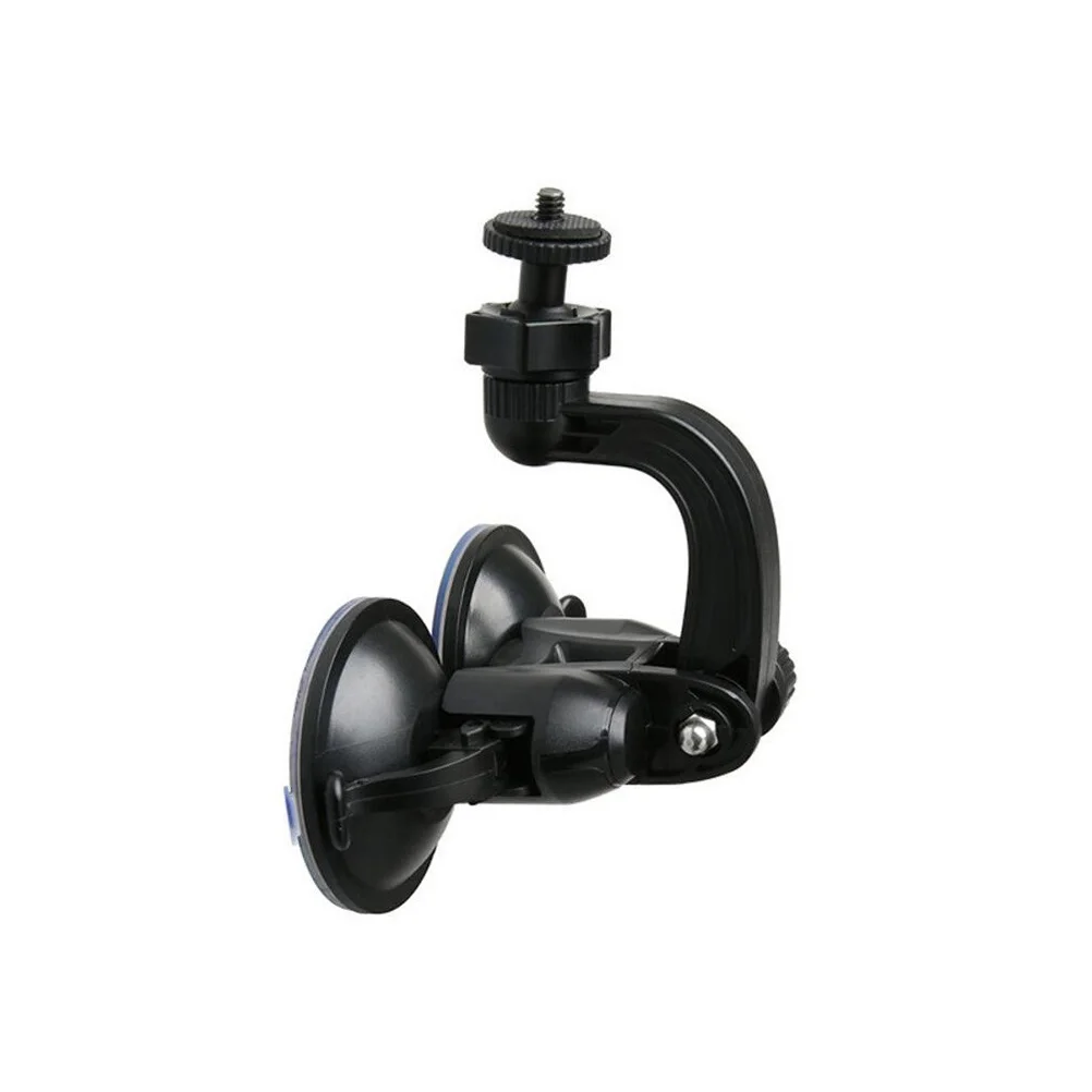 

Double Suction Mount Bracket For Car Driving Recorder Action Camera Universal Holder 180 Degree Adjustable Abs Strong Grip