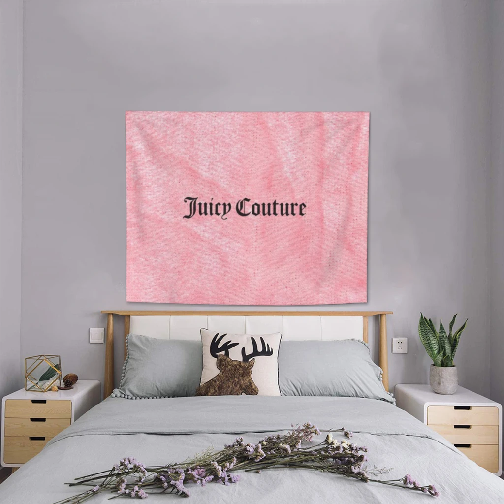 Hot-Sale-Like-Juicy-Couture-Style Tapestry Home Decoration Aesthetics Large Fabric Wall Hanging Carpet Dorm Backdrop