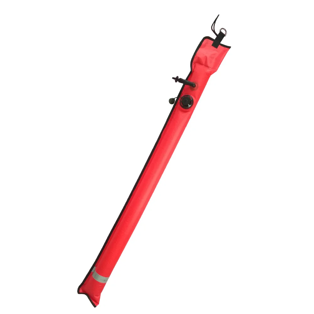 1M Scuba Diving Inflatable SMB Surface Signal Marker Buoy Safety Visibility Float Signal Tube Sausage