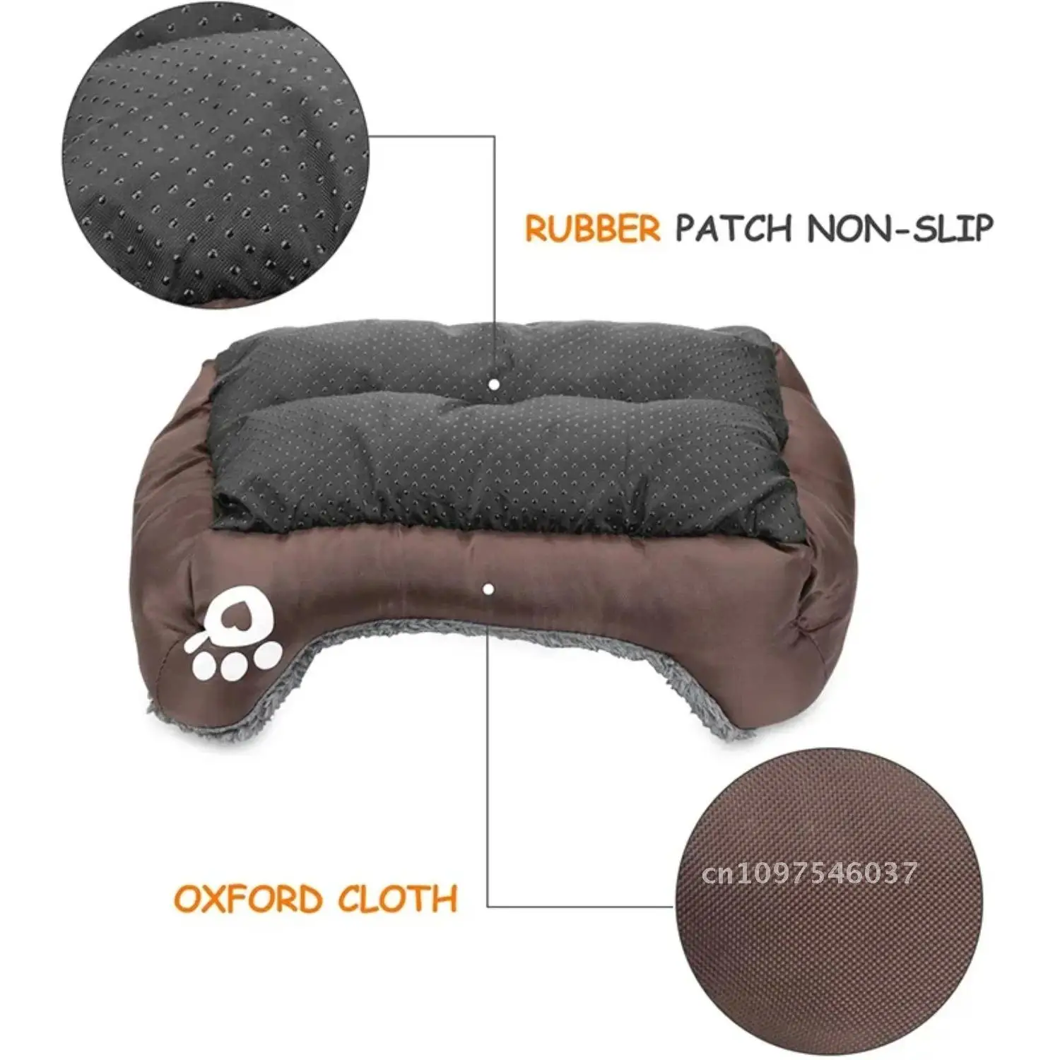 Soft and Cozy Ultimate Fleece Bed for Small, Medium, and Large Bottom Waterproof - Ultimate Warm for and - Comfort Dogs Inviting