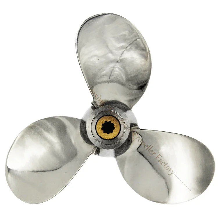 2.5-5HP Stainless Steel Marine Propellers ForYAMAHA Outboard Engine 9 Tooth Spine