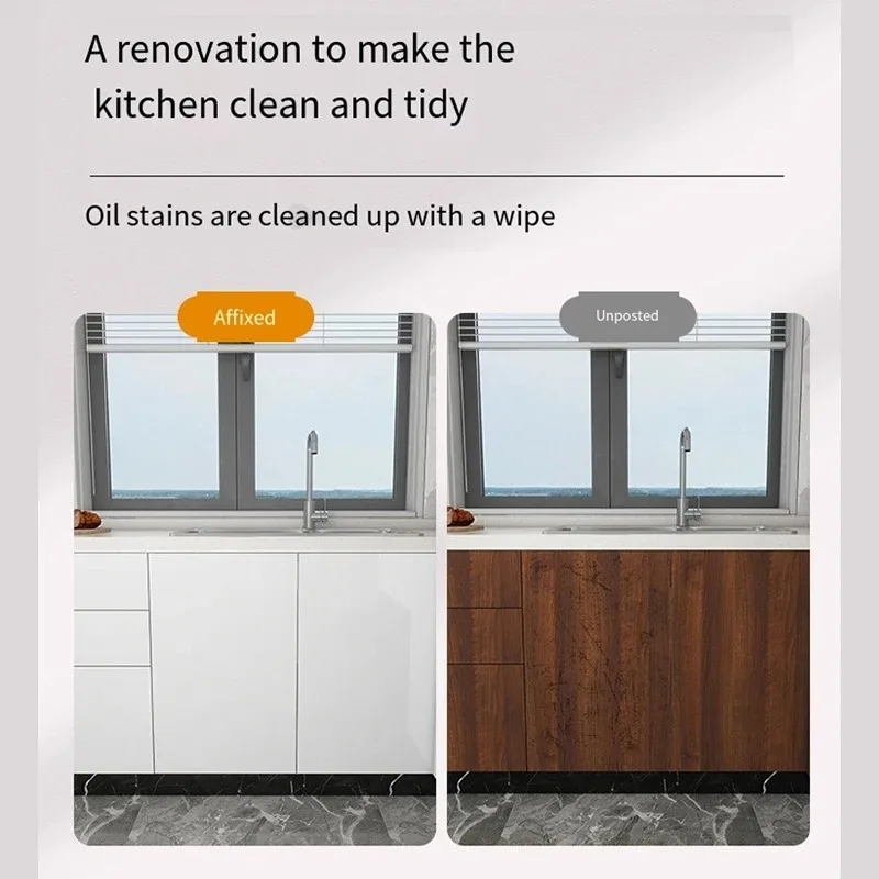 لتقوم بها بنفسك 55 سنتيمتر مقاوم للماء والعفن برهان الرخام ذاتية اللصق خلفية الحمام المطبخ غرفة الطعام خزانة كونترتوب الجدار ملصق #5