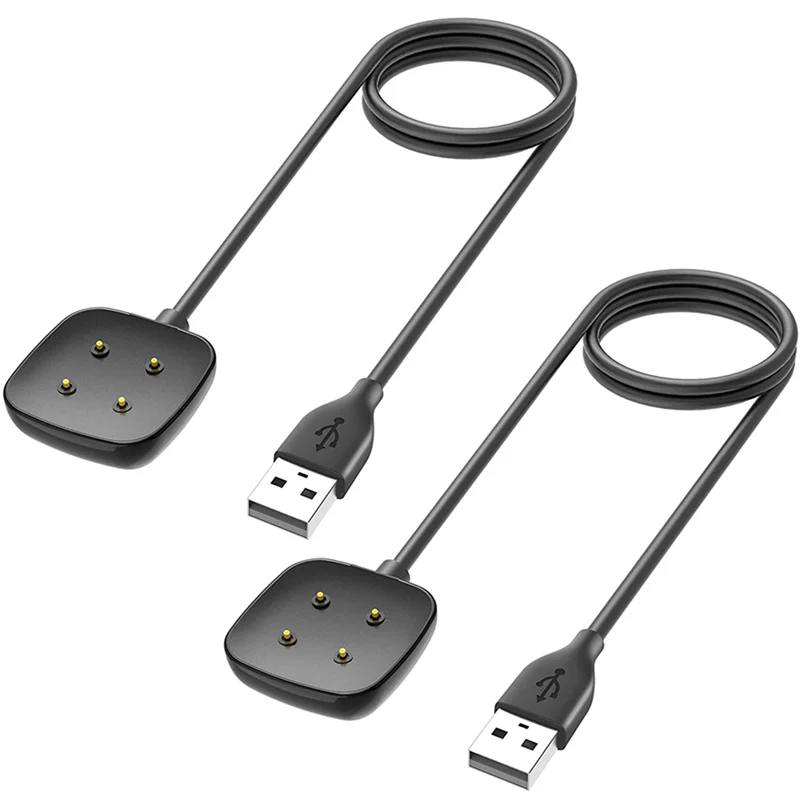 Compatible for Fitbit Sense&Versa 3 Charger,Replacement USB Charging Cable Cord Stand for Versa 3 &Sense Watch,3.3Ft