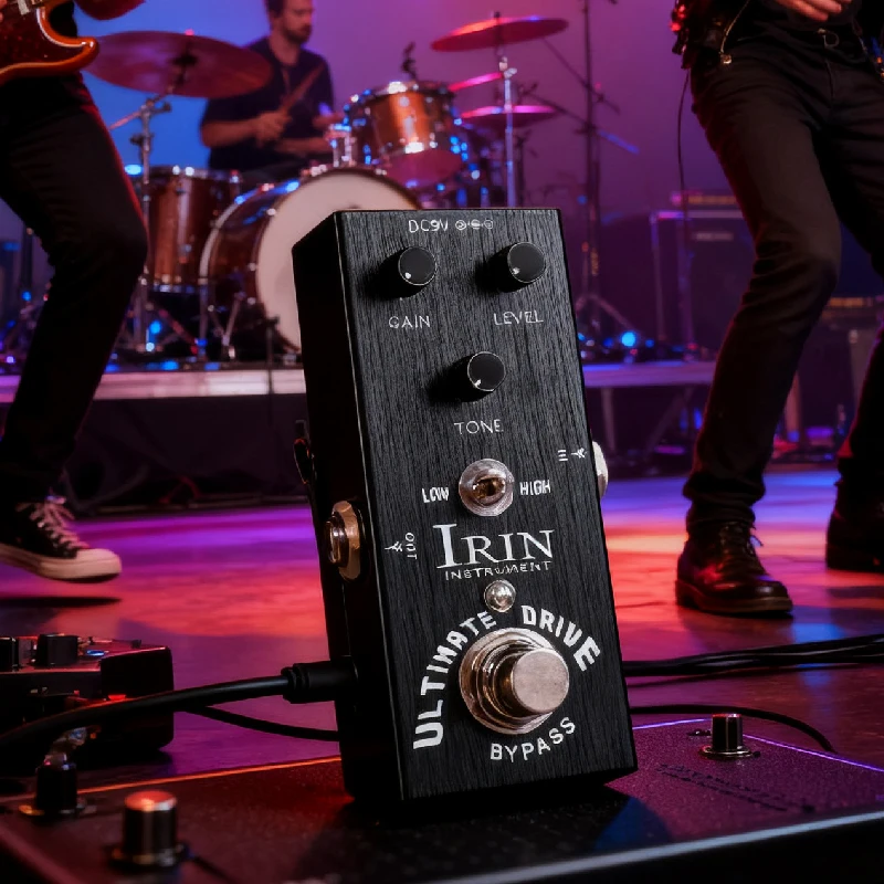 

IRIN AN-11 Ultimate Drive Педаль эффектов для гитары Педаль искажения Overdrive True Bypass Эффекты Overdrive с границами и искажениями