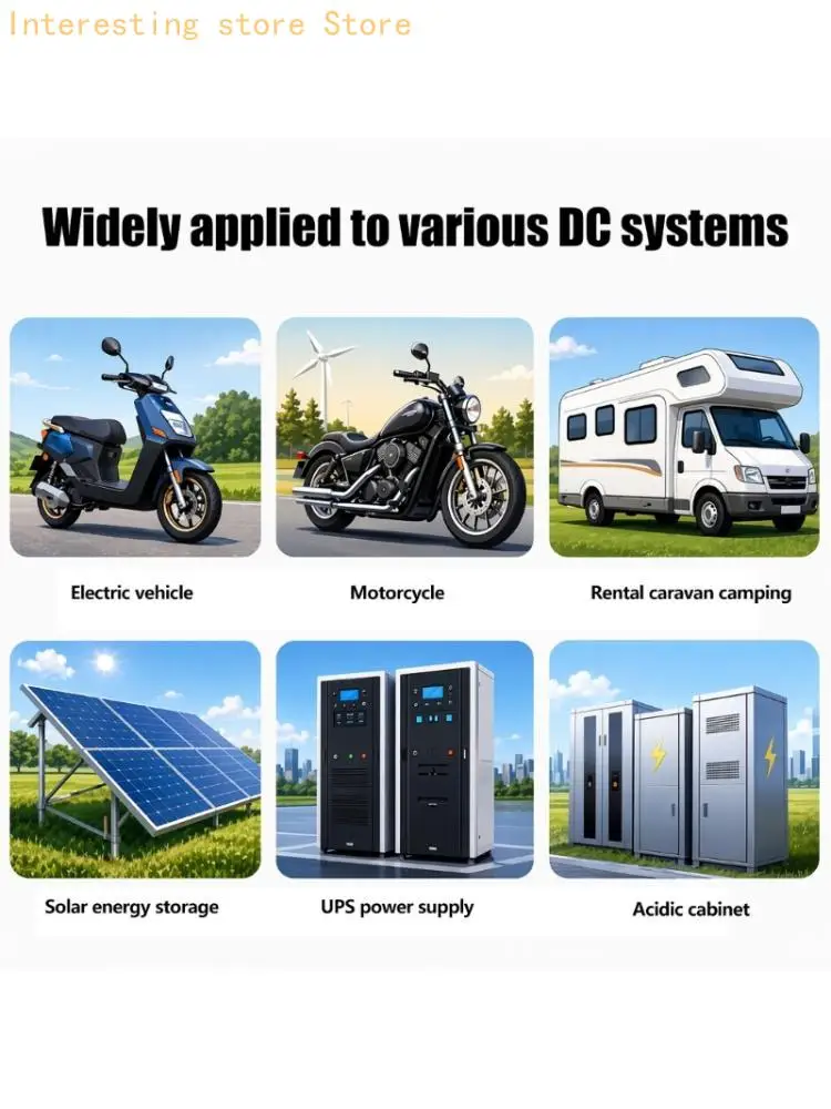 Panel Mount LCD Battery Meter with Power Readout, 9-120V Monitor for Motorcycles Solar Storage and Backup 55KC