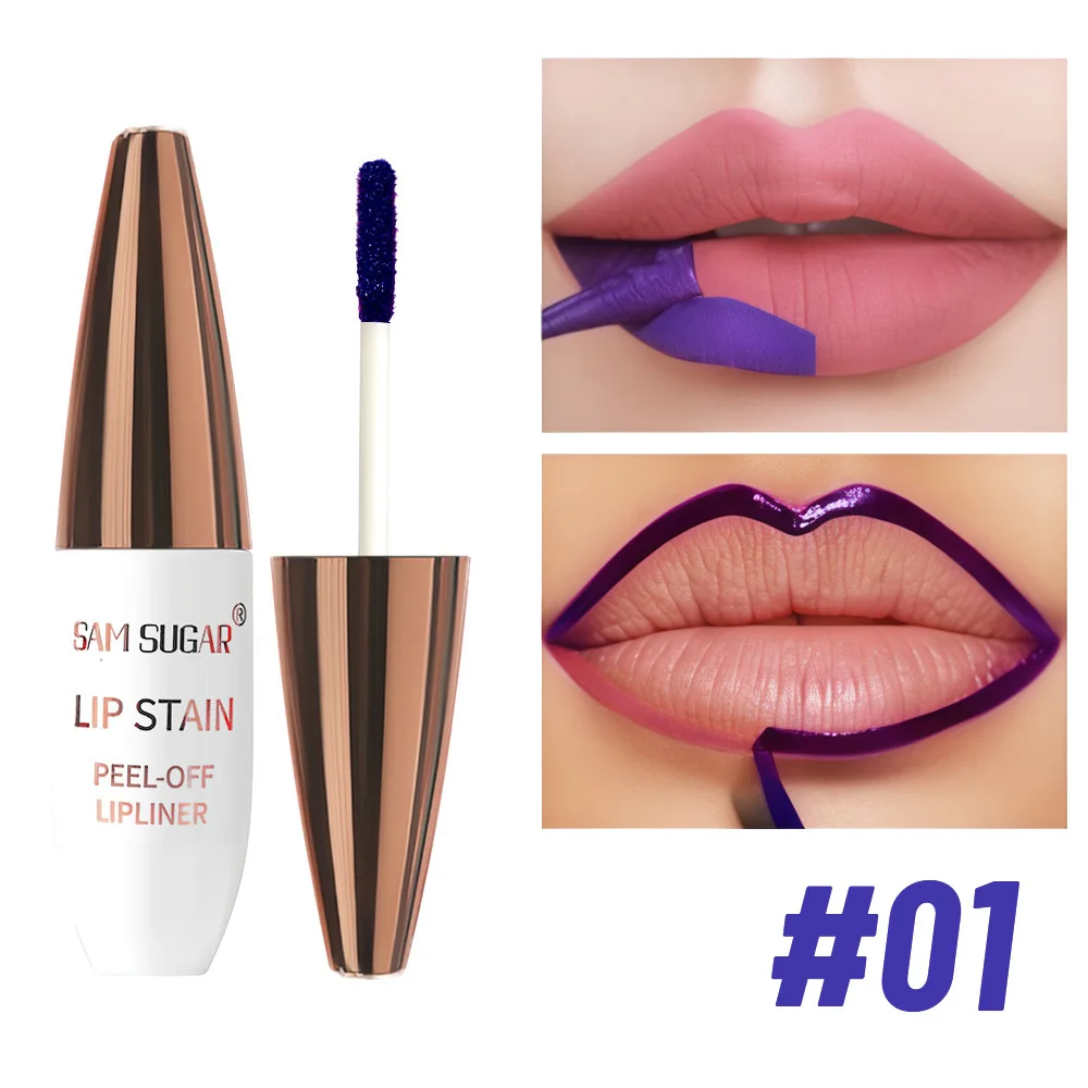 Matita per labbra staccabile Finitura opaca naturale Lunga durata Impermeabile a prova di sbavature Non trasferibile Applicazione facile altamente pigmentata