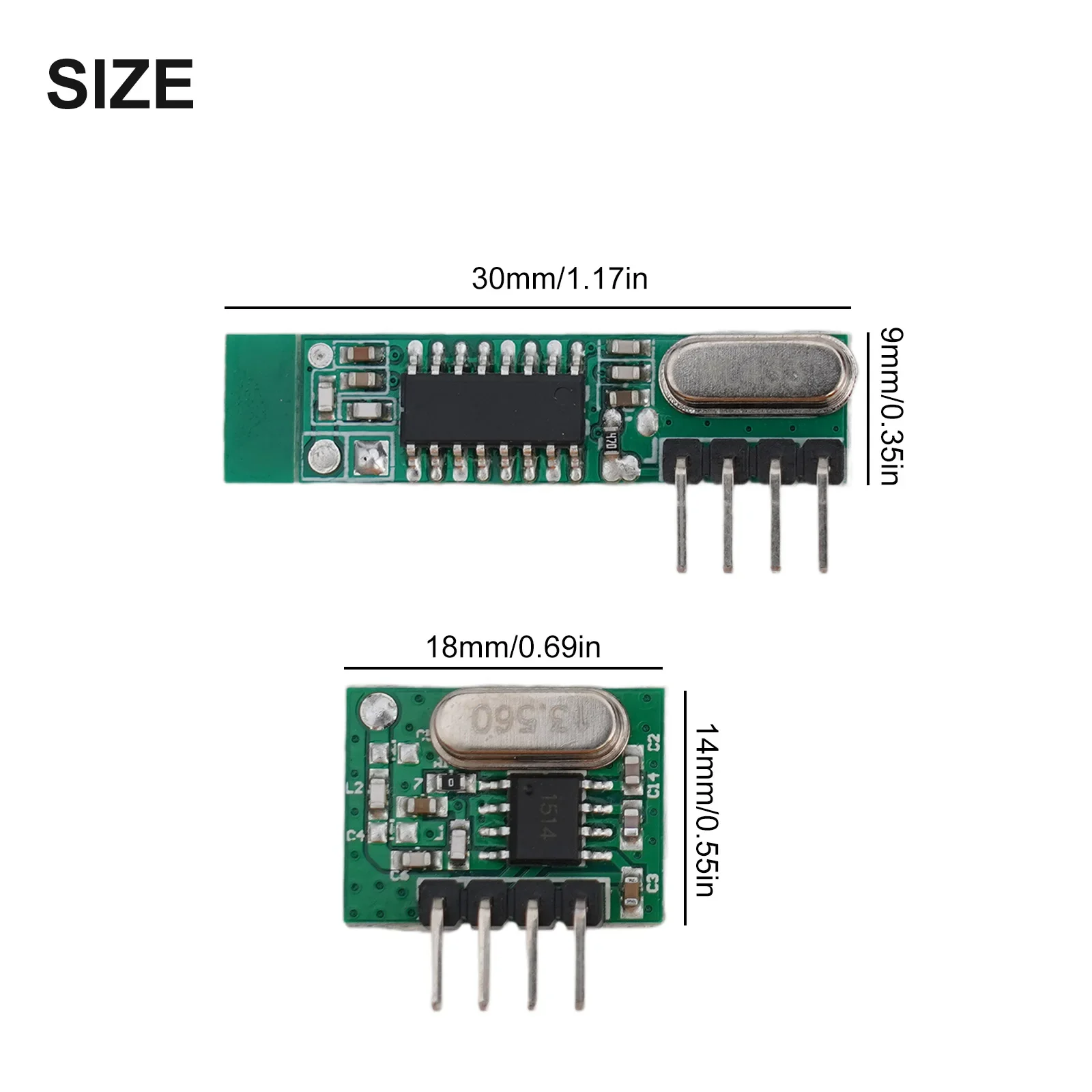 Modulo ricevitore RF 433Mhz kit fai da te metallo + circuito stampato trasmettitore ricevitore RF supereterodina modulo Wireless