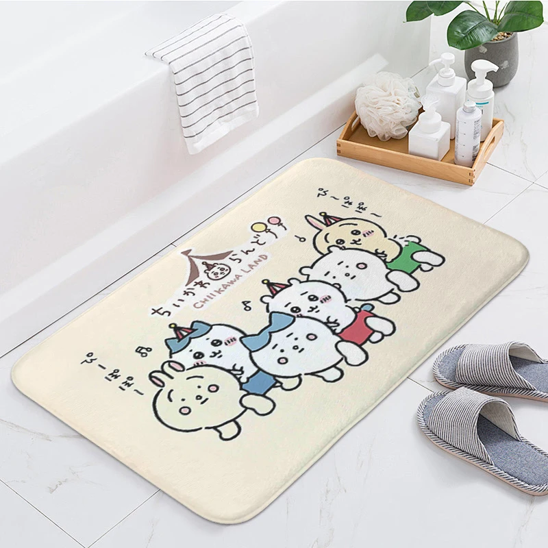 Porch Foot Mat Non-slip D-Chilkawas Cute Balcony Hallway Living Room Floor Carpet Slip-resistant Kitchen Bedroom Rug Home