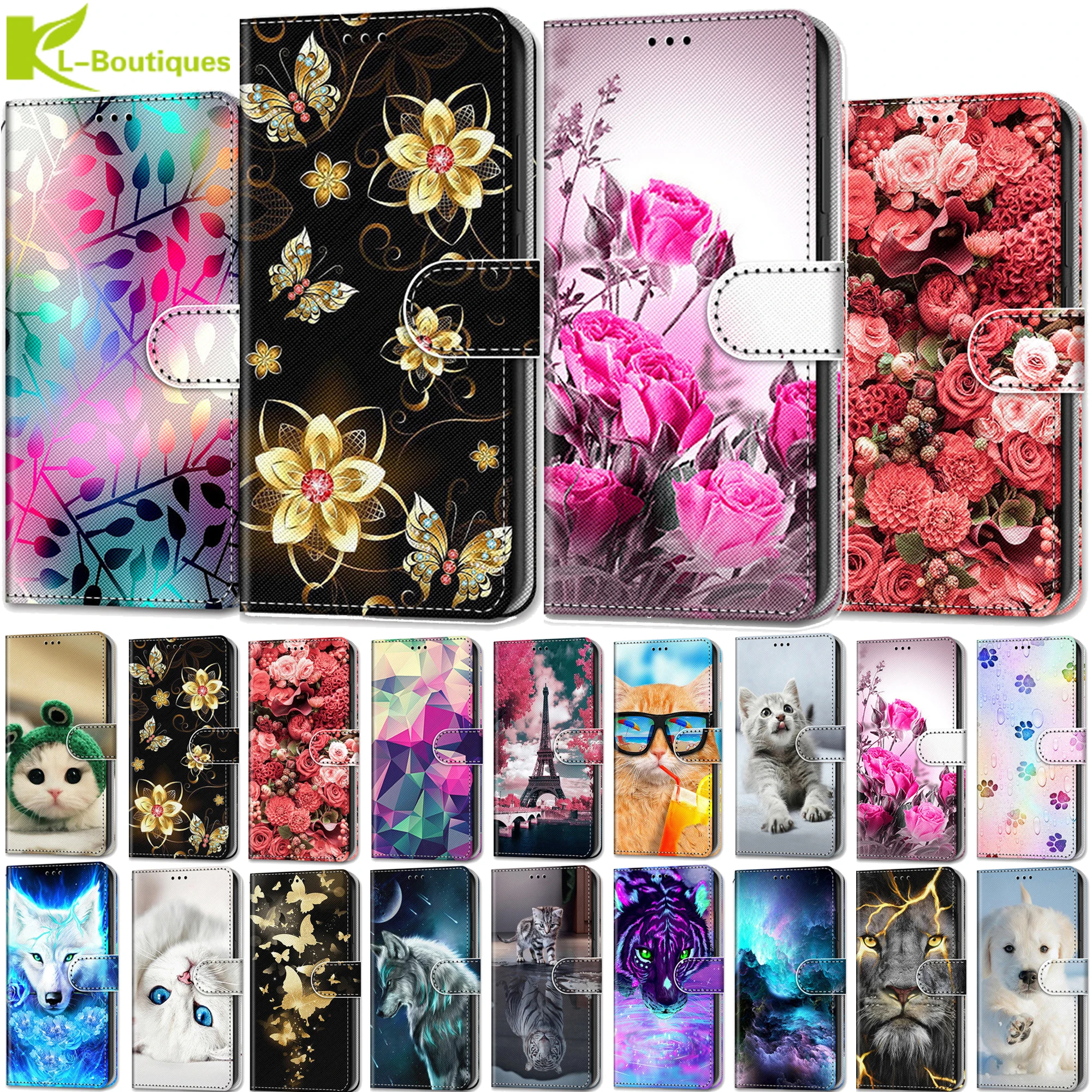 S23 Ultra SM-S918B Leather Flip Case on For Funda Samsung Galaxy S23 Ultra Cover for Samsung S 23 Plus S23Ultra Phone Case Coque