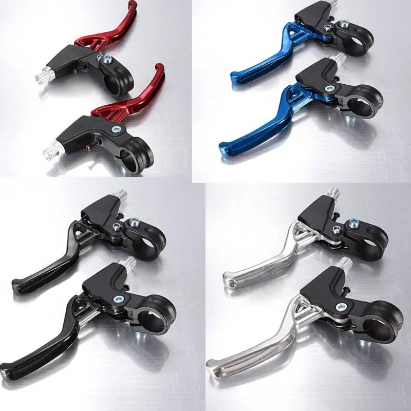 AliExpress Bicycle Parts Bike Brake Levers 4 Aluminum Mountain Brake Colors Cycling Lightweight Fit 2Pcs 2-Finger NEW 2018