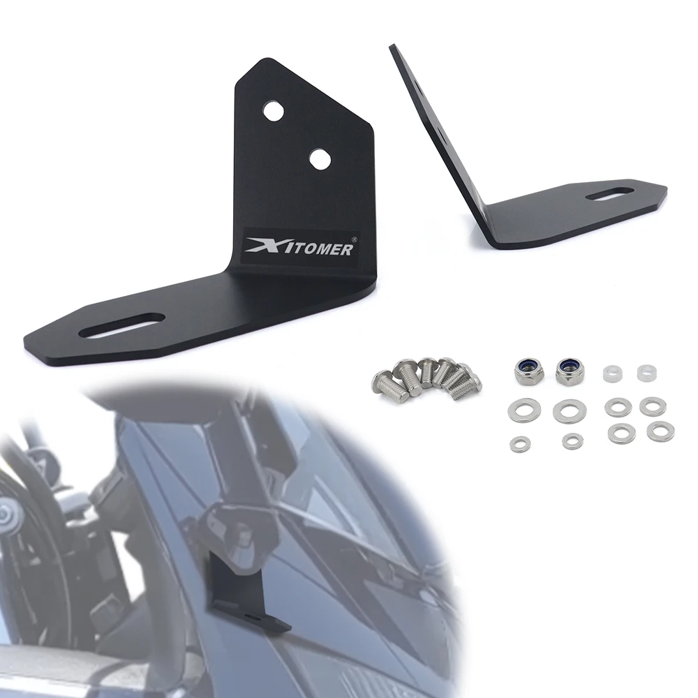 Motorrad-Zusatzlicht-Montagehalterung Vordere Scheinwerferhalterung Spotlight-Halterung für FJR 1300 FJR1300 2002-2024 für Yamaha