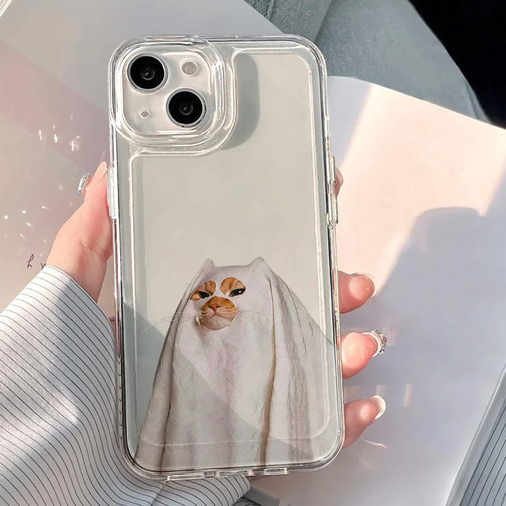 Niedliche Cartoon-Katzen-Handyhülle für Samsung Galaxy S26 S25 S24 S22 S23 Ultra Plus Stoßfeste Schutzhülle S22+ S23+ S24+ S25+ Hülle Fundas