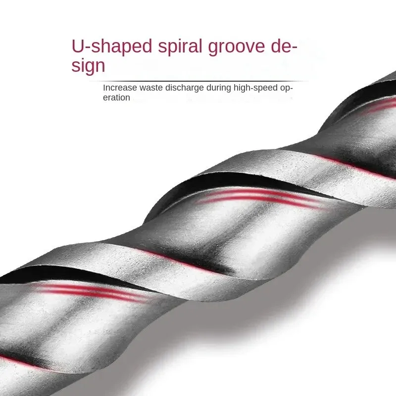 1pcs 250-500mm Chrome Steel Impact Drill Bit Cement Drill Hole Saw Wall Drill Square Shank for Construction Site