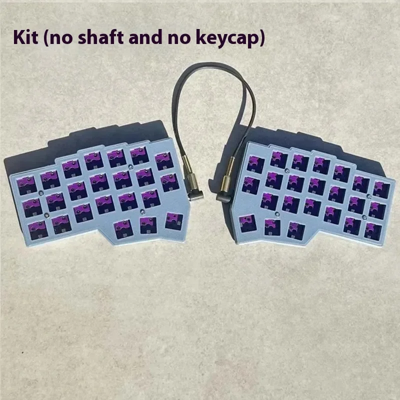 Corne V4 Split Keyboard RP2040 RGB Hot Swap Support QMK/VIAL Split Keyboard Kit Customized with 3.5mm Audio Line PC Gamer Gifts