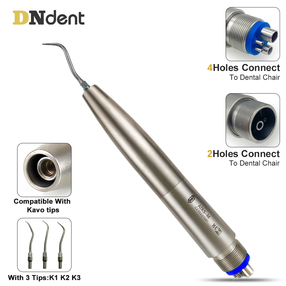

Dental Titanium Material Air Scaler Handpiece Activation Irrigation air scaling For 2Hole/4Hole Coupling With K1 K2 K3 Tips
