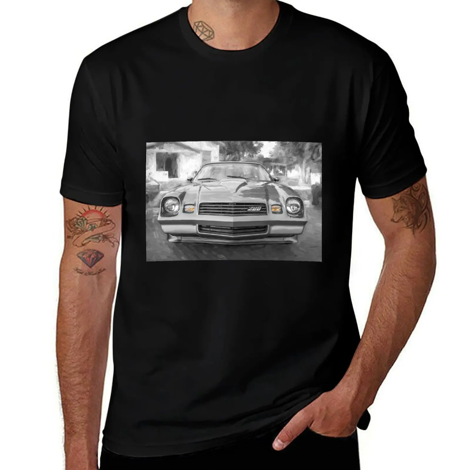 

for shirts X102 printed luxury t man shirts t shirt 1980 Gray t cotton Camaro Z28 man T-Shirt man 100%