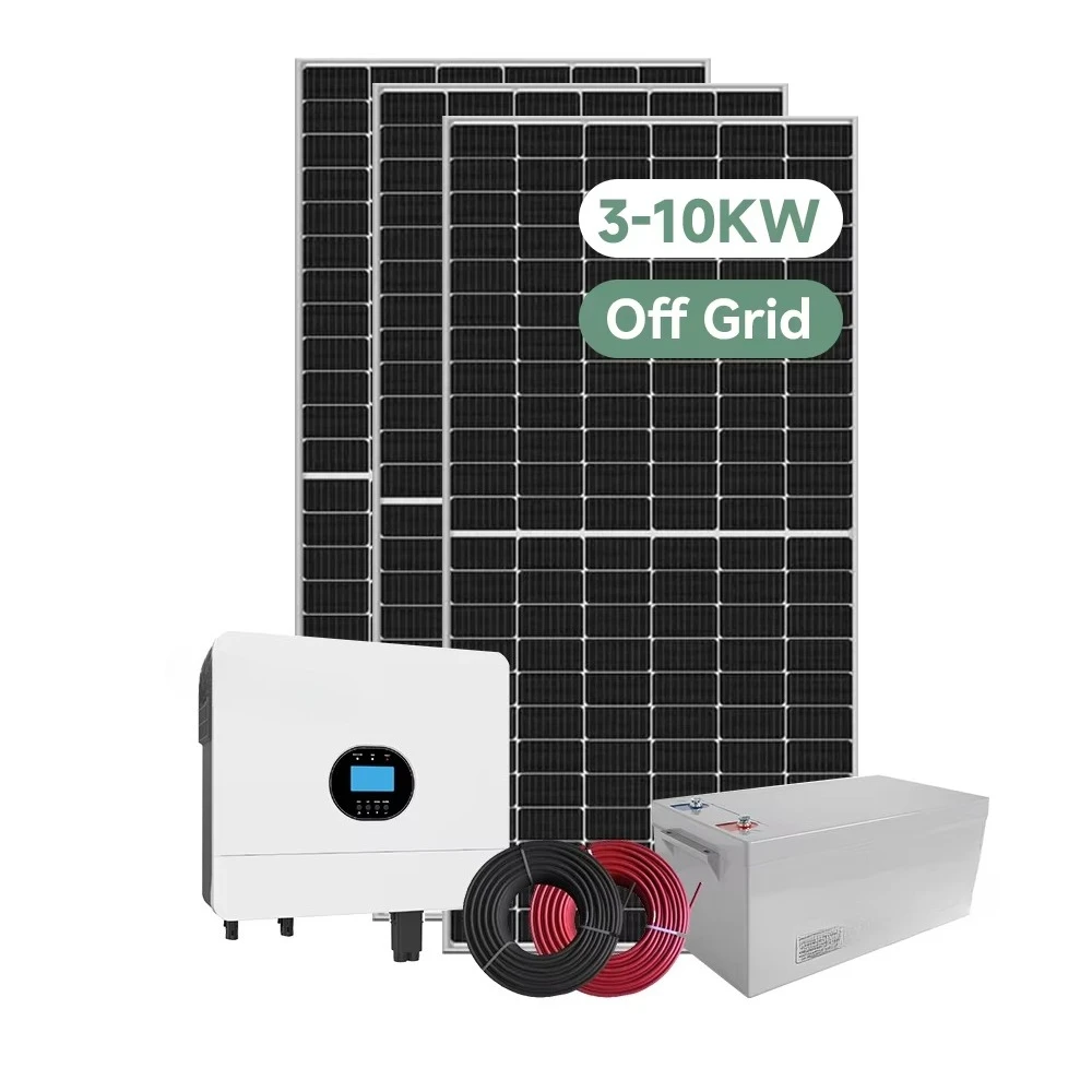 Off Grid Solar System Complete Solar Energy System 10 Kw With Hybrid Inverter and Li-Lithium Battery for Home