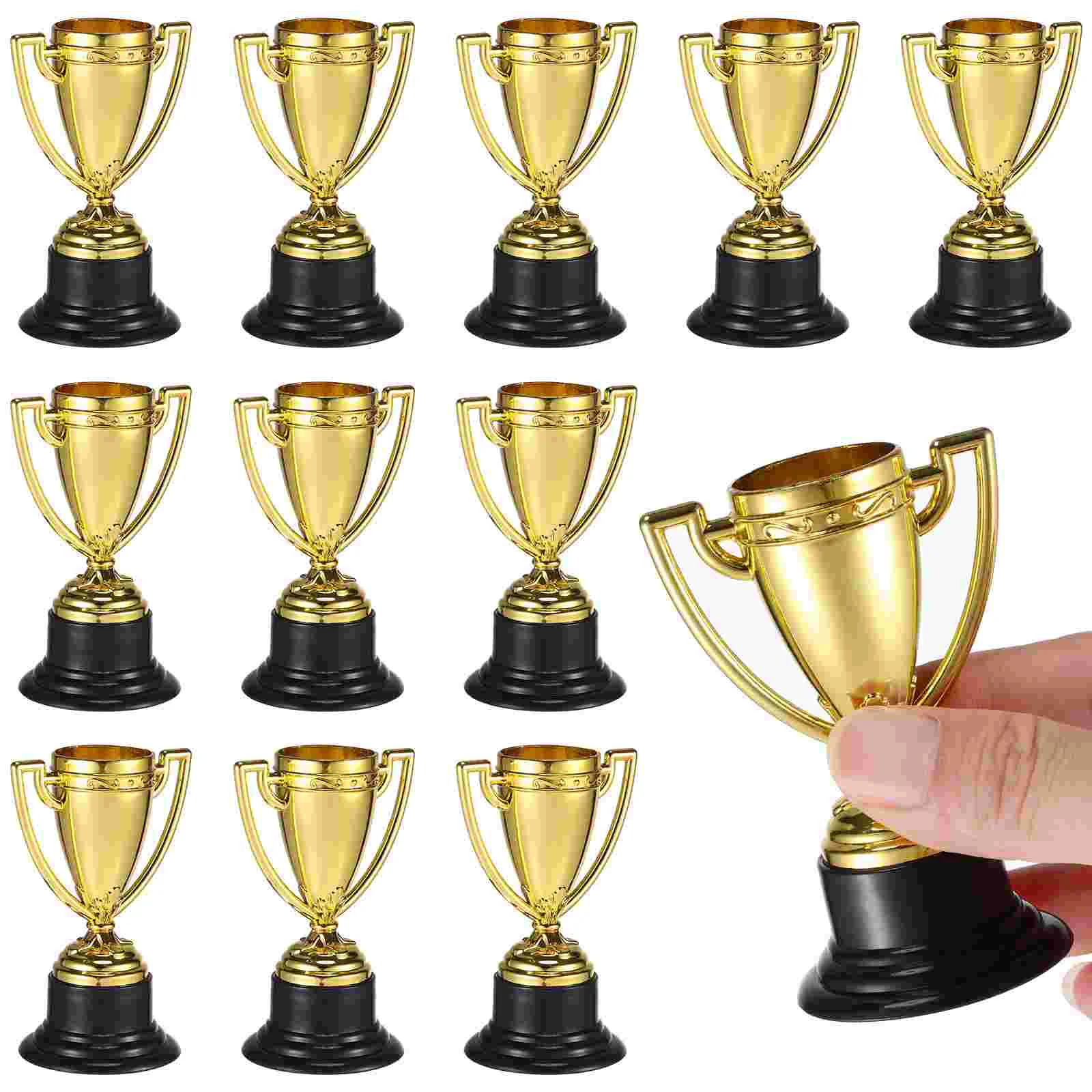 12 Pcs Children's Trophy Award Ceremony Kids Toddler Toys The Medal Golden Student Bulk