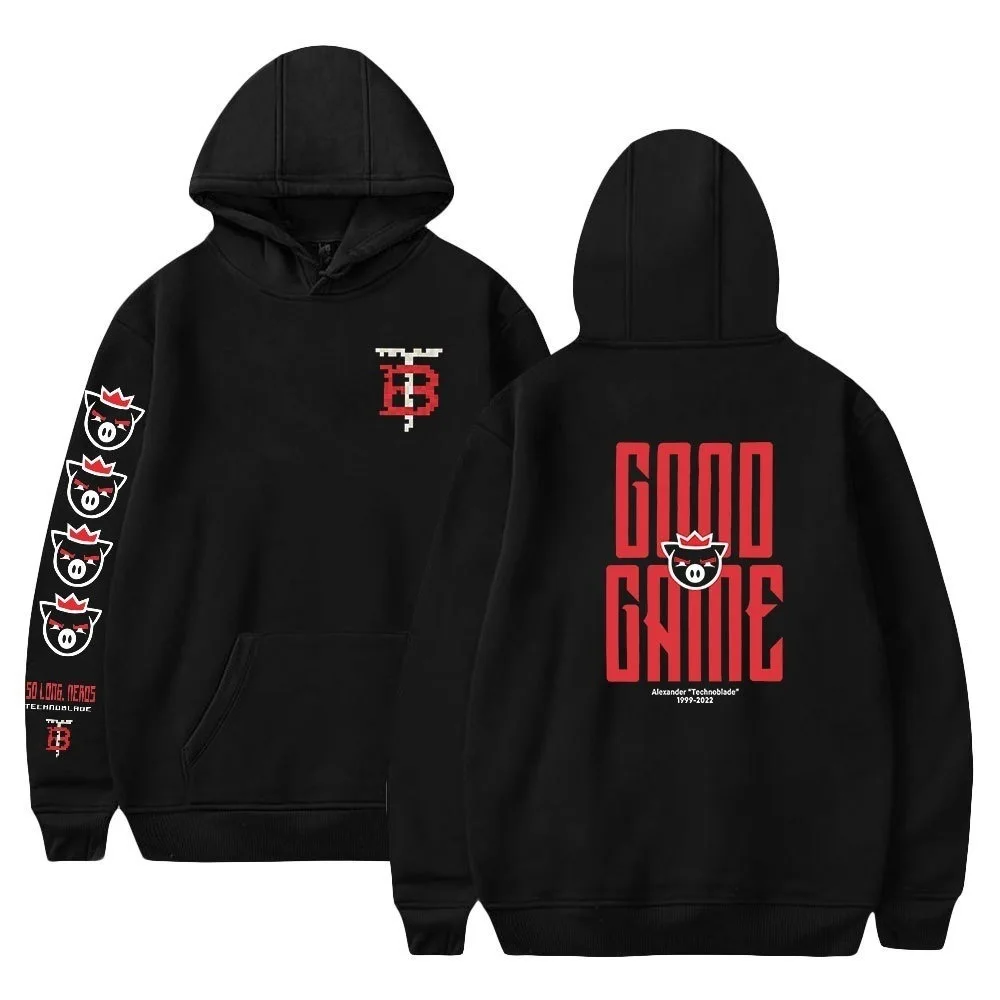 

Netizen technoblade never dies Same loose trendy hooded sweater Long sleeved hooded sweater Autumn and Winter styles