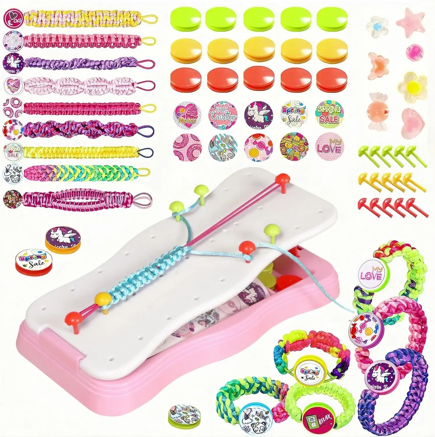 Ручная веревка дружбы «сделай сам», креативная головоломка Weaver, эластичный браслет, набор материалов для мастерства, игрушка в подарок