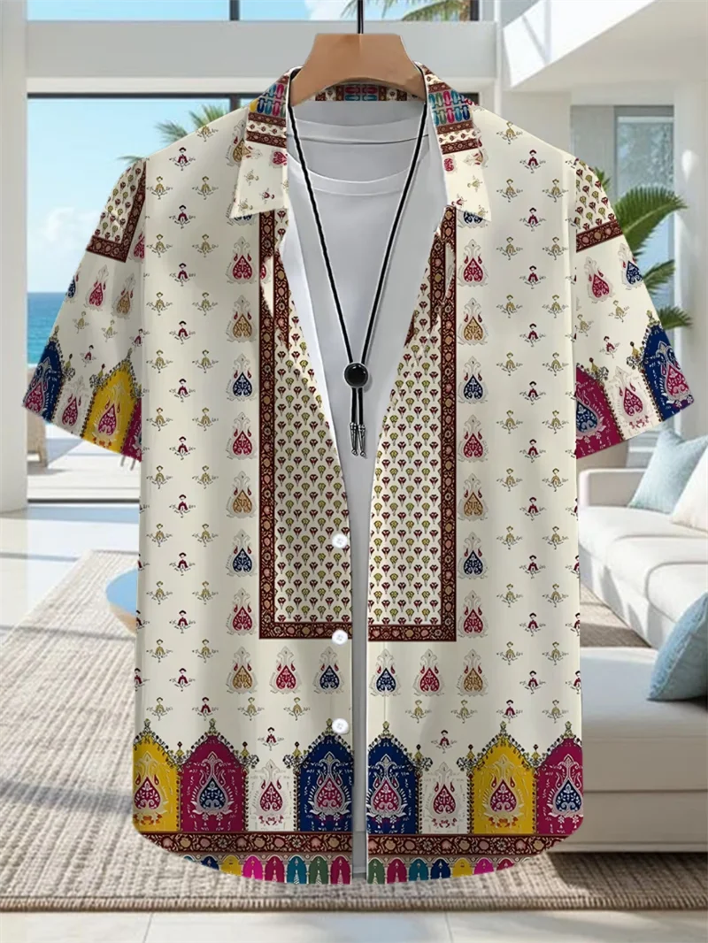 

Гавайские рубашки для мужчин, пляжные повседневные рубашки больших размеров, рубашка с 3D-принтом животных, модная рубашка в стиле Y2K, хип-хоп, с коротким рукавом, для отпуска, мужские рубашки