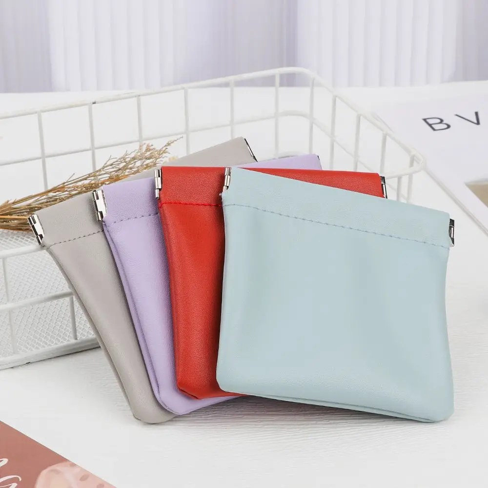 Moda PU portamonete in pelle portamonete portafoglio pochette portachiavi borsa per auricolari borsa portaoggetti porta carte di credito accessorio