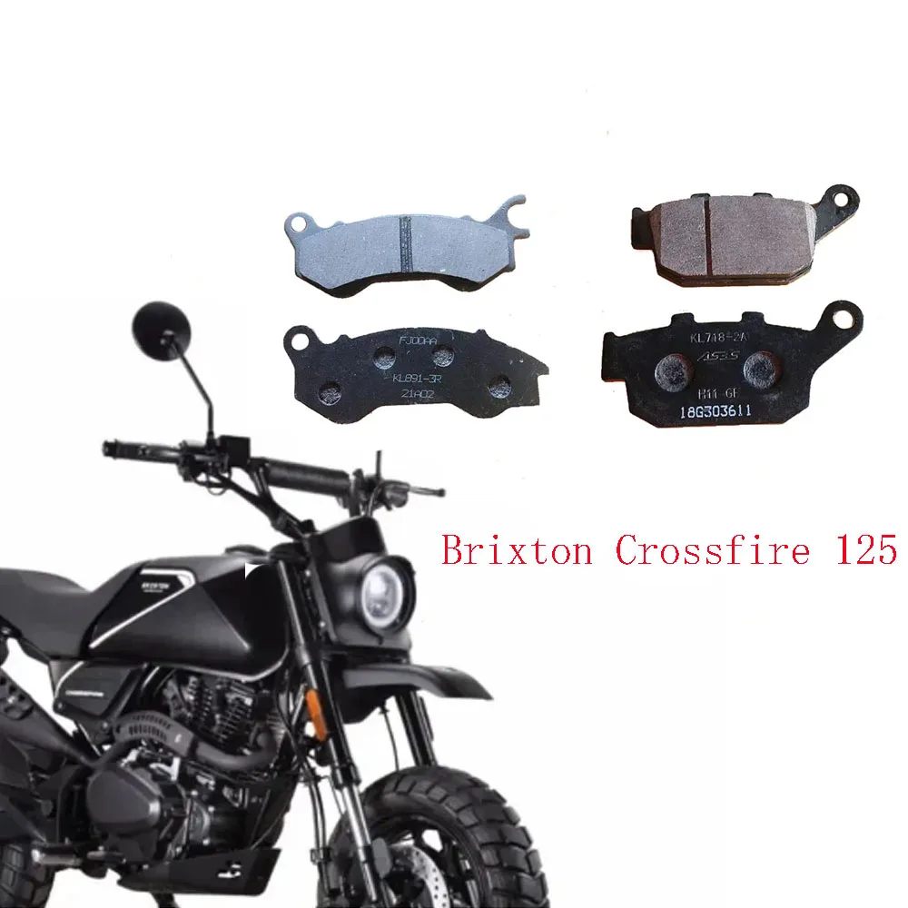 

New Motorcycle Accessories For Brixton Crossfire 125 XS XS125 Front Rear Disc Brake Pad Brake Pad Fit Crossfire XS 125