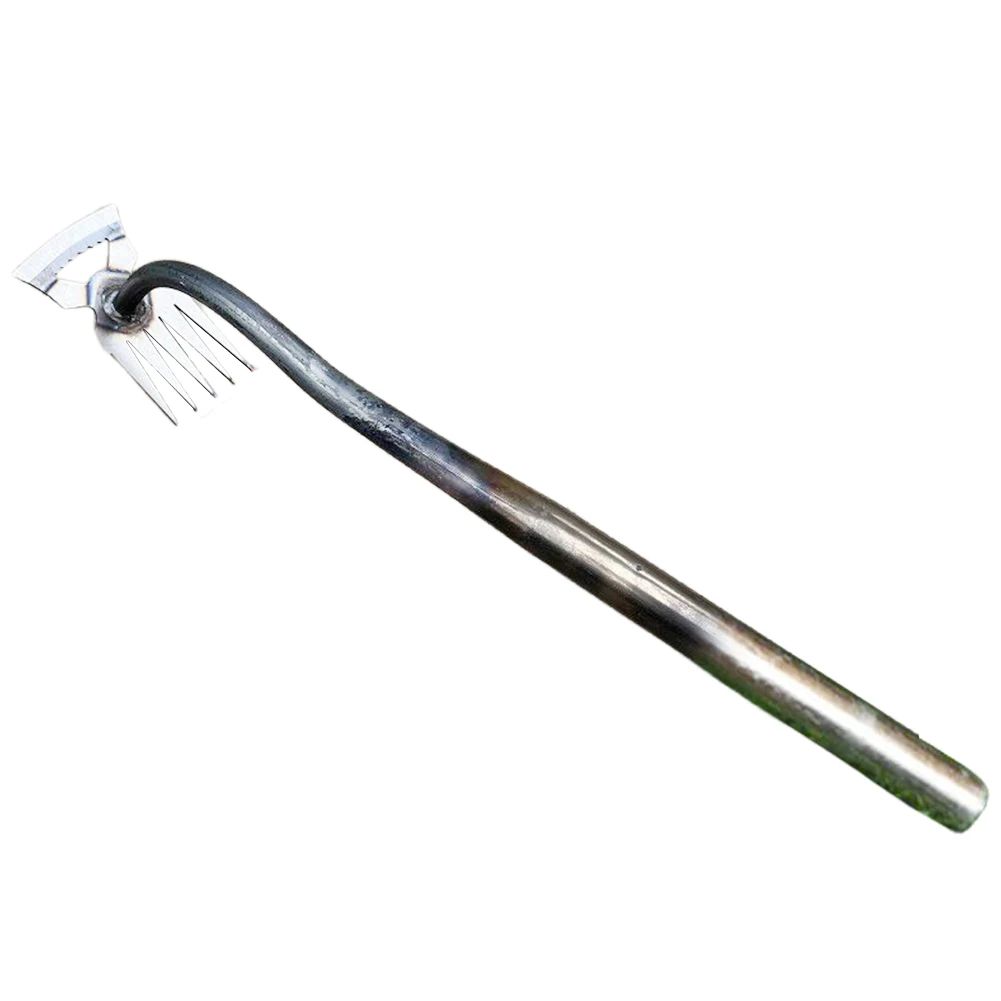 

2 In 1 Loose Soil Grass Rooting Remover Ergonomic Handle Manual Weeding Removal Puller Lightweight V Fork Wild Vegetable Shovel