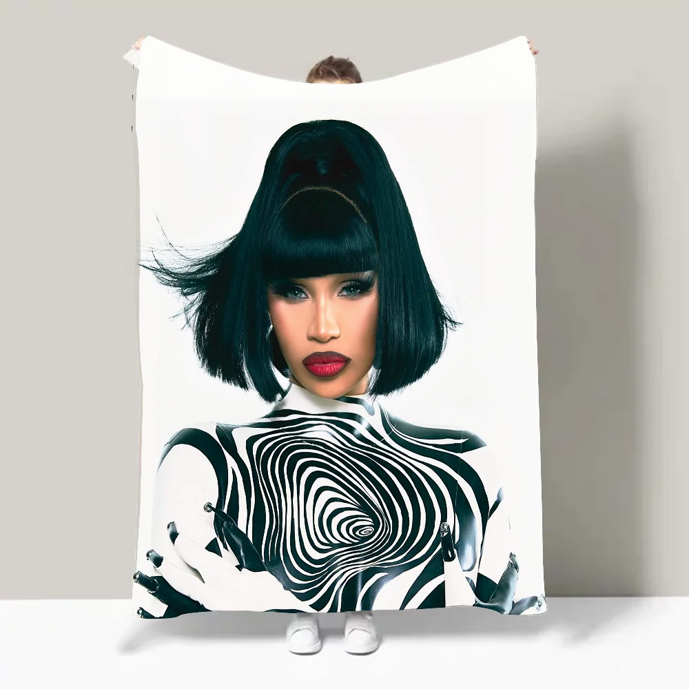 C-Cardi SINGER b Blanket Design Lightweight  For Dorms, Naps, Living Room, Office,Sofa,All-Season