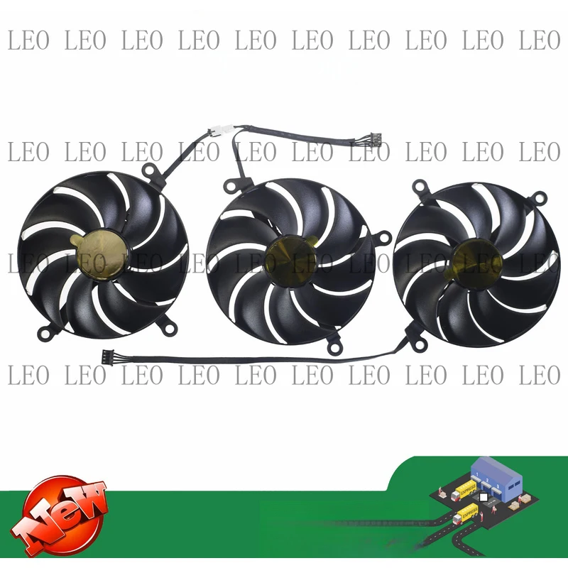 

SS 3Pcs 95MM FD10015M12D Graphics Card fan for ZOTAC RTX 4090 Foreign Edition