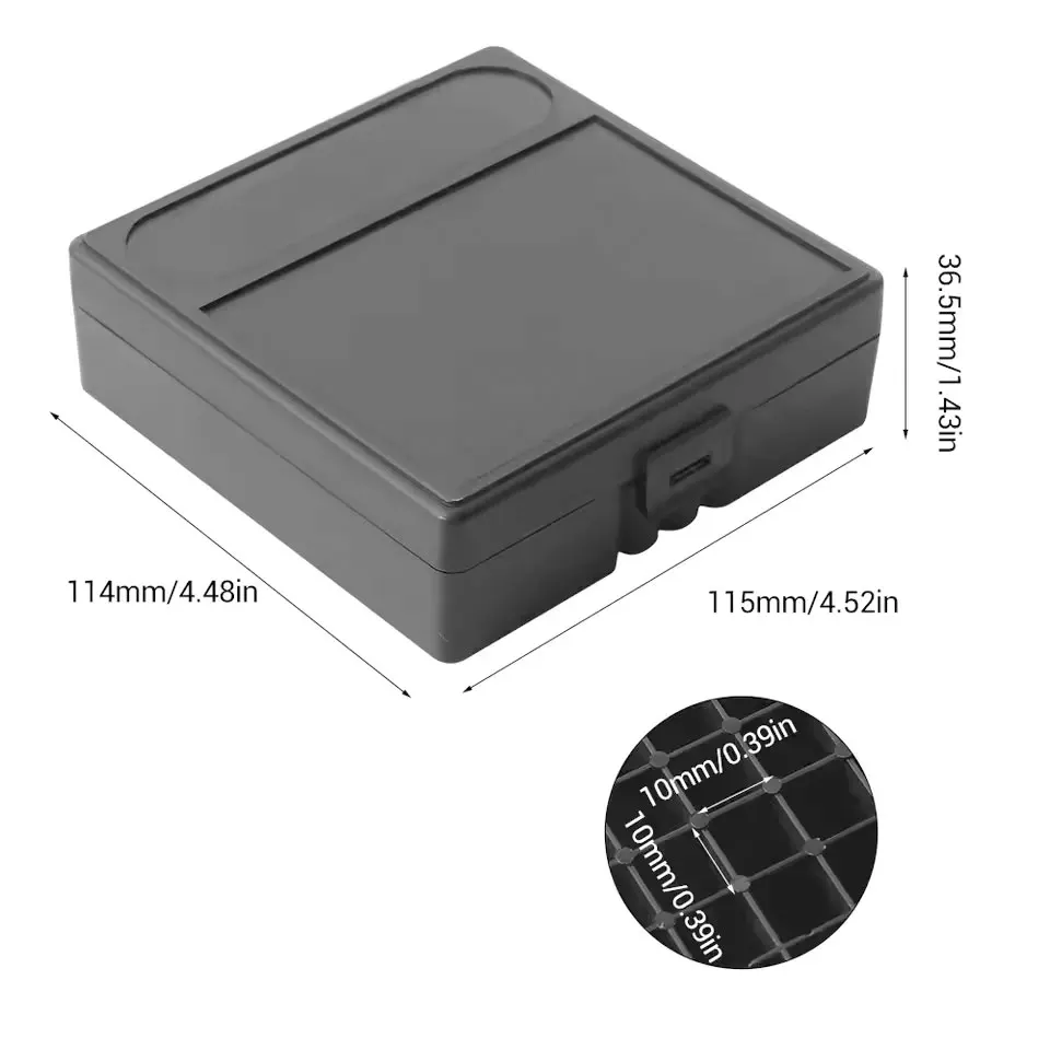 9mm Tactical Ammo Box 50/100 Rounds Shotgun Bullet Shell Holder Box Portable Rifle Cartridge Storage Case Flip-Top Bullets Can