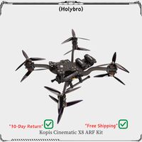 Holybro Kopis Cinematic X8 8-Inch 396mm FPV Frame ARF Kit with T-Motor F90 KV1300 Brushless Motor, Gemfan 7040 3-Blade Props