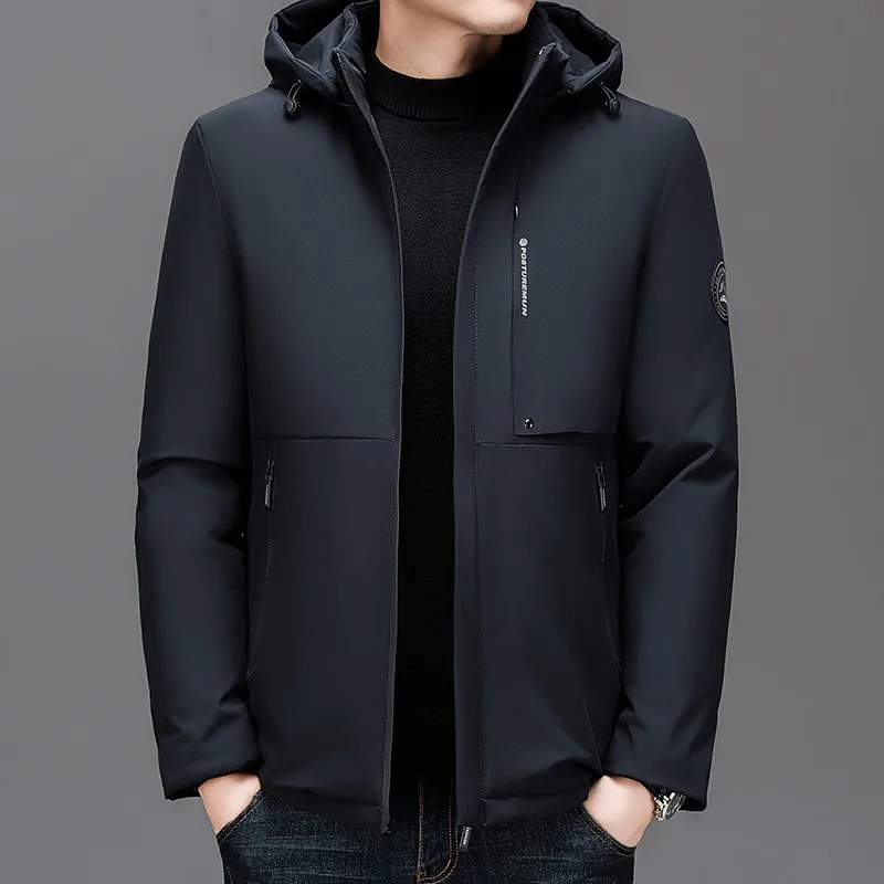 

Мужское хлопковое пальто для деловых людей и отдыха, роскошный классический стиль, хлопковые топы, зимнее пальто в стиле ретро 2024, мужская куртка