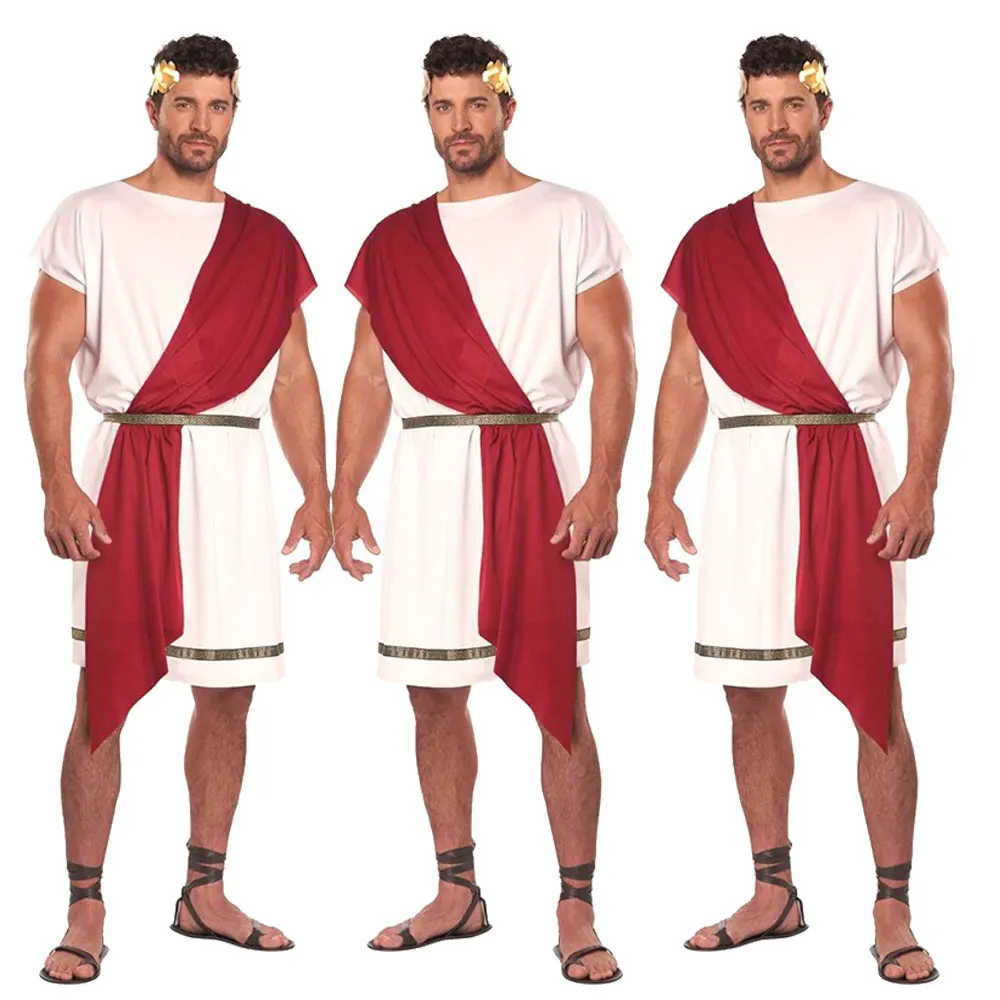 

Adult Men Halloween Party Ancient Egyptian Prince Warrior Costume Cosplay Role Games Carnival Egypt King Party Stage Performance