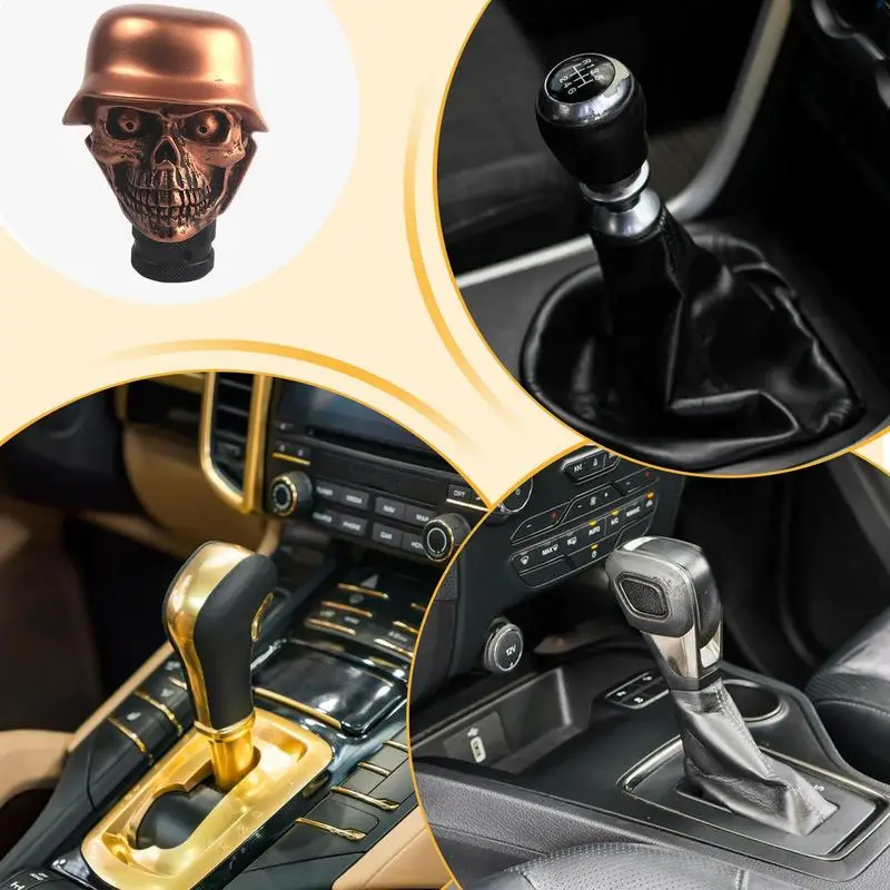 Skull Gear Shift Knob  Resin Car Stick Shifter Handle Skeleton Shifter Handle Car Racing Gear Lever Stick for  Automotives cars