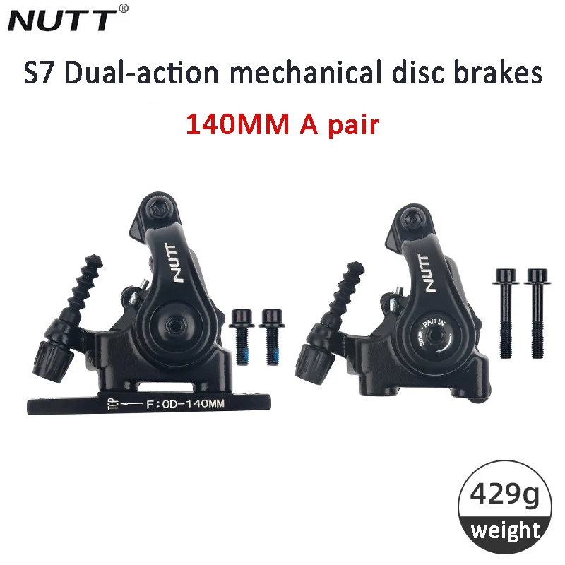 NUTT S6T Road Bike Disc Brakes 140/160mm flush-mounted dual-action disc brake mechanical cable puller clamps Bicycle Accessories