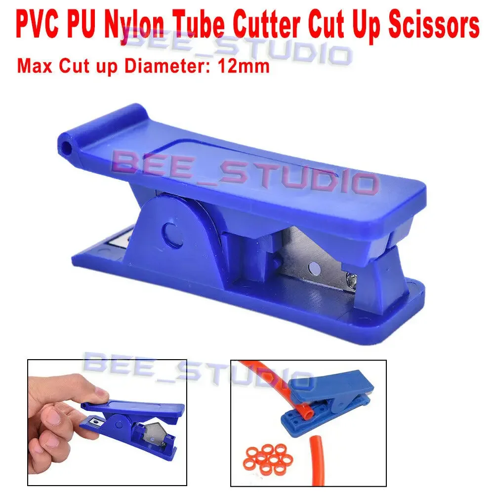 Air Line Nylon PVC PU Soft Plastic Rubber Silicone Tube PipeHose Cutter Scissors Spare Blade