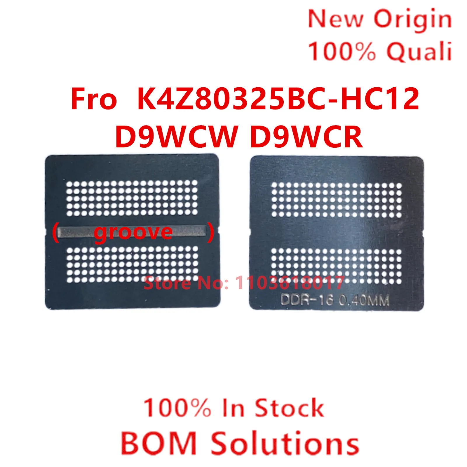 ความร้อนโดยตรง D9WCW D9WCR K4Z80325BC-HC12 DDR6 GDDR6 FBGA180ลายฉลุ