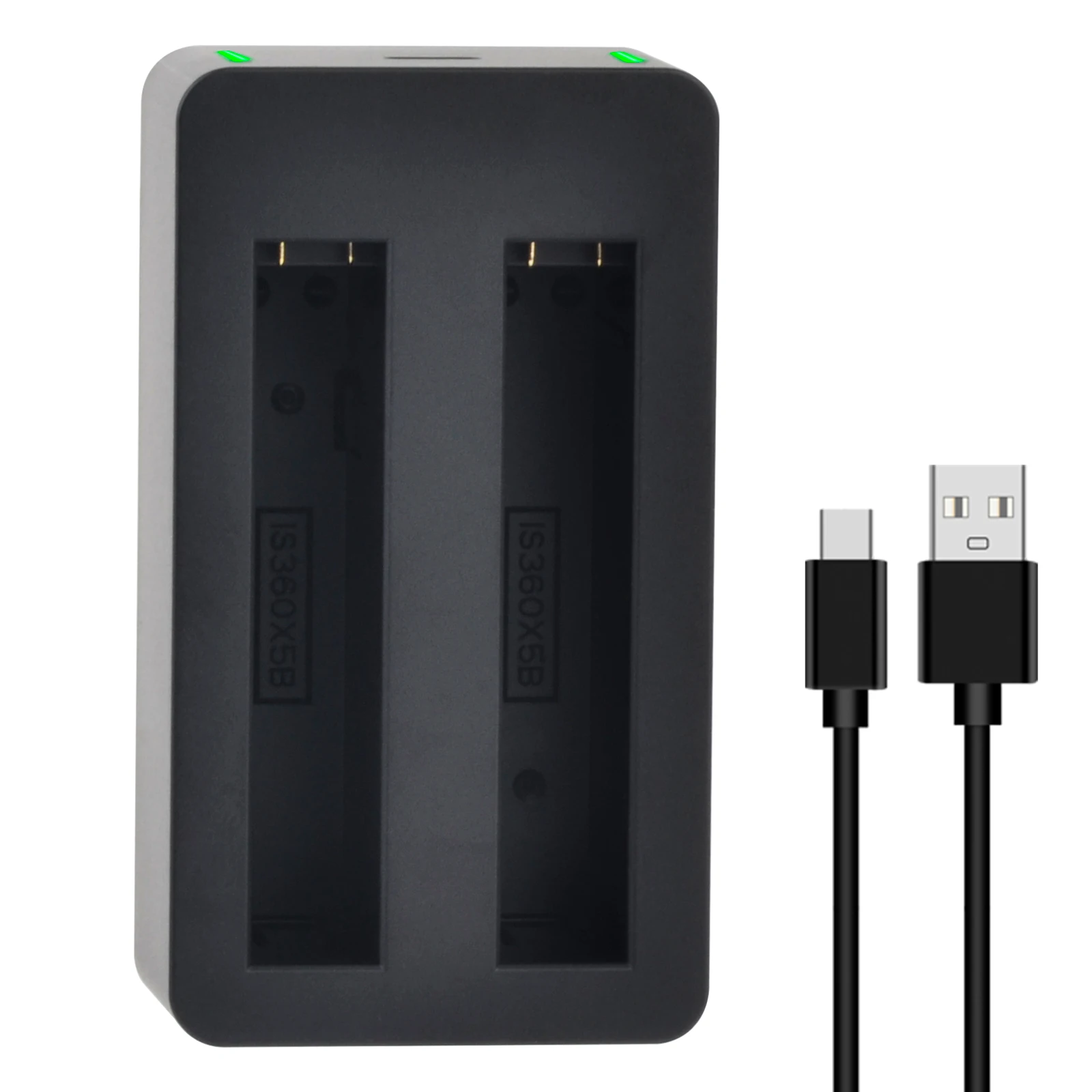 

Massate Insta360 X5 Dual Charger, Professional Dual Slot Battery Charger Station for Insta360 X5 Action Camera Accessories